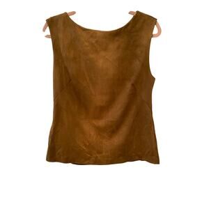 BANANA REPUBLIC NWT| Faux Suede Sleeveless High Neck Tank | Size SMALL